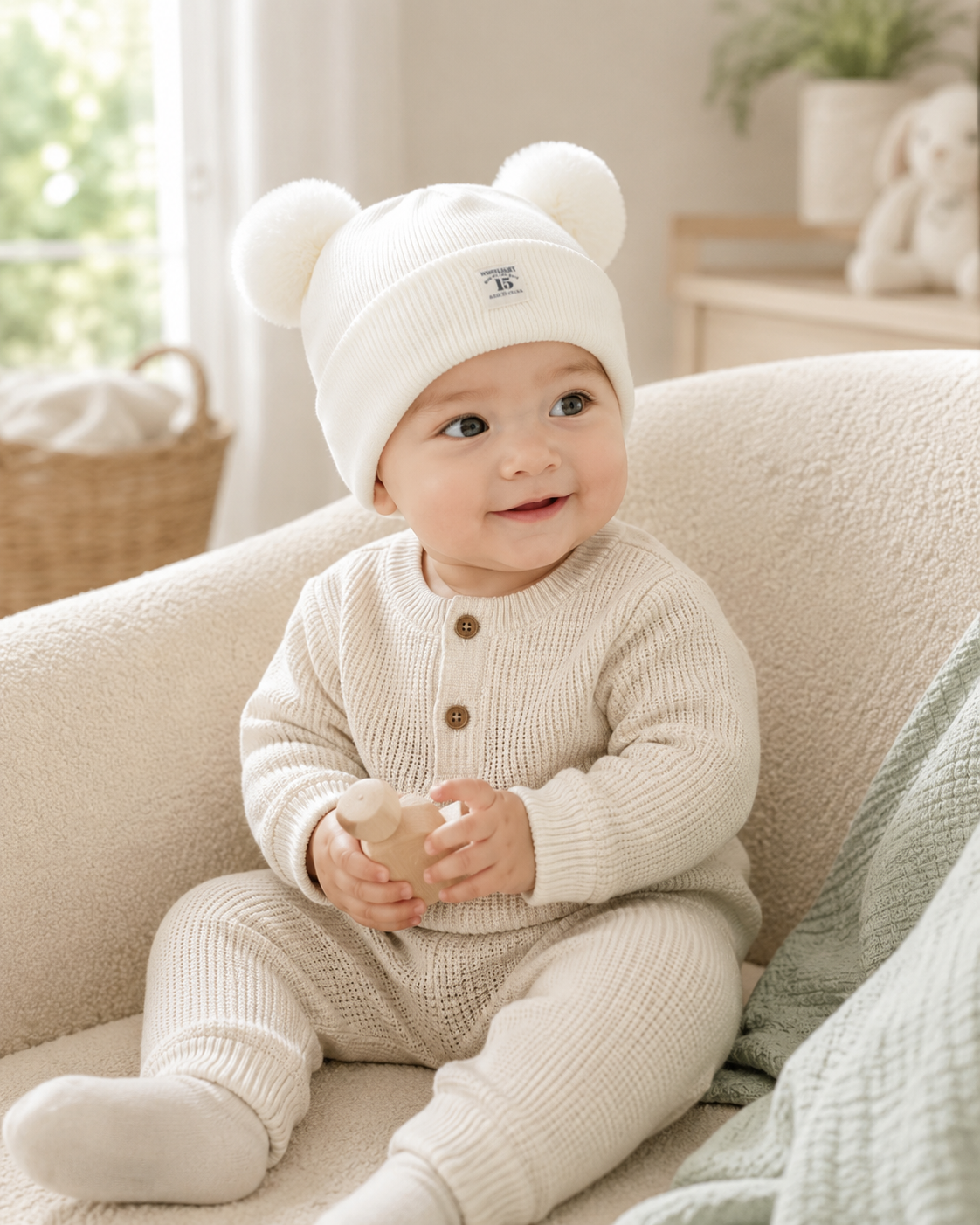 Gorro com Pompons