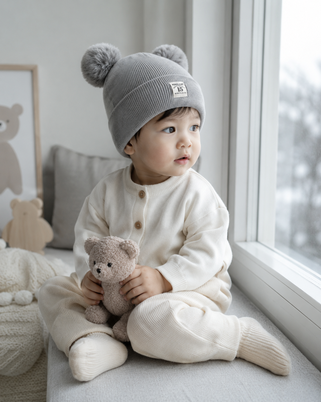 Gorro com Pompons