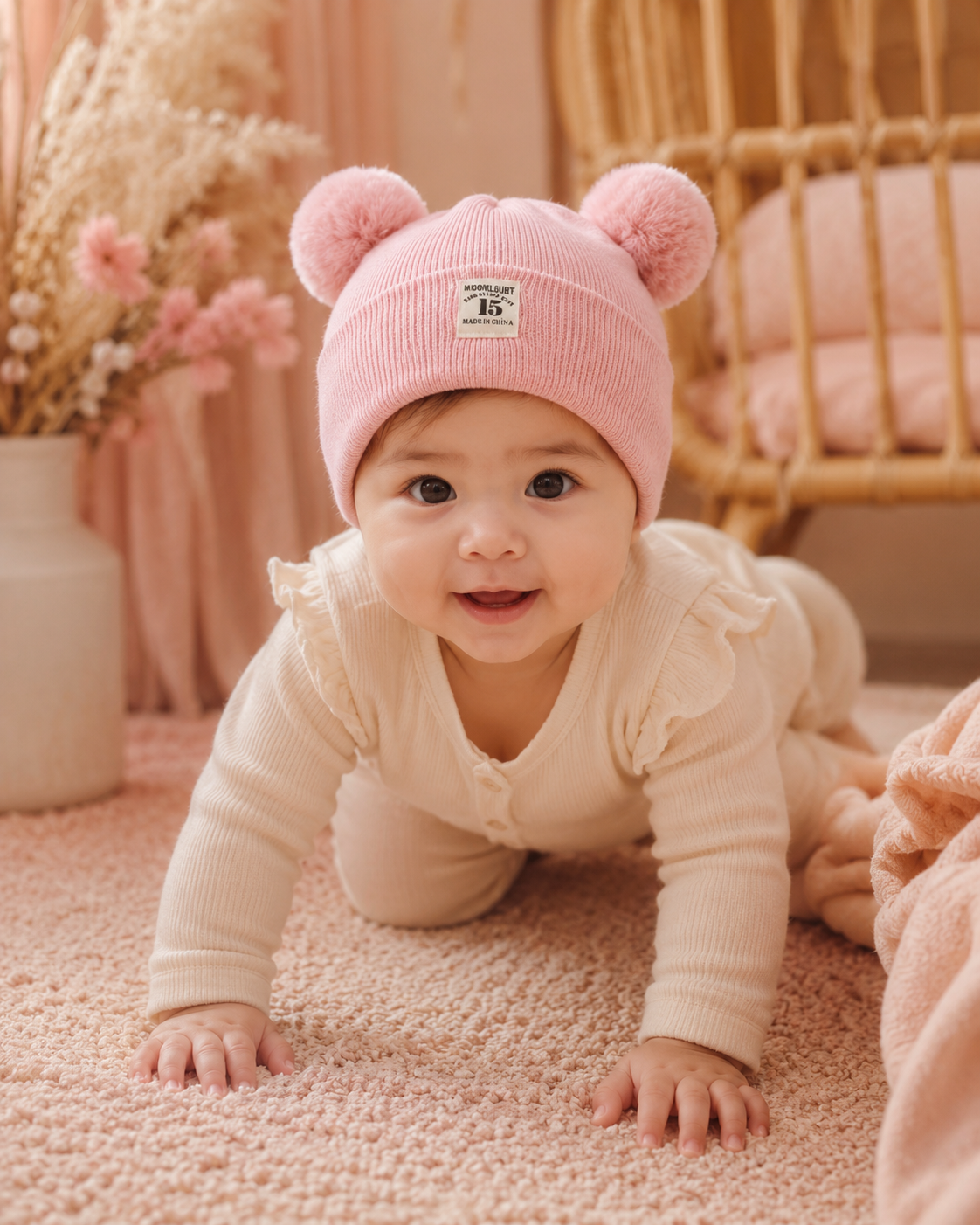 Gorro com Pompons