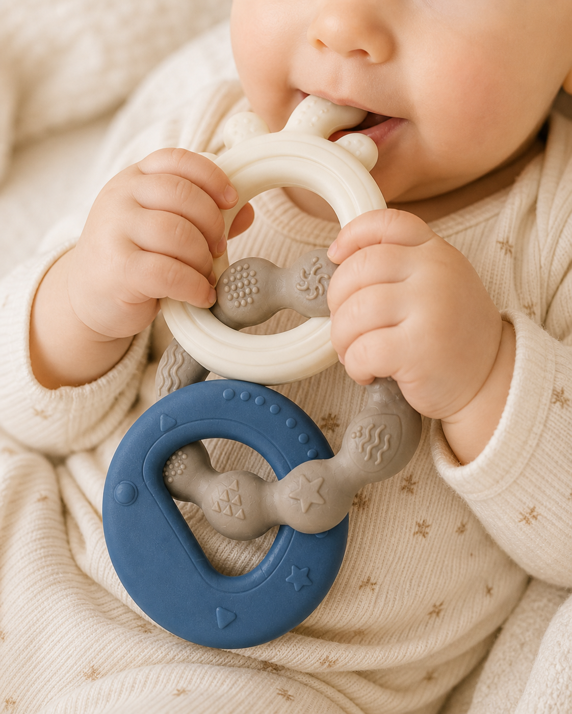 Mordedor bebé silicone Zupi - produto