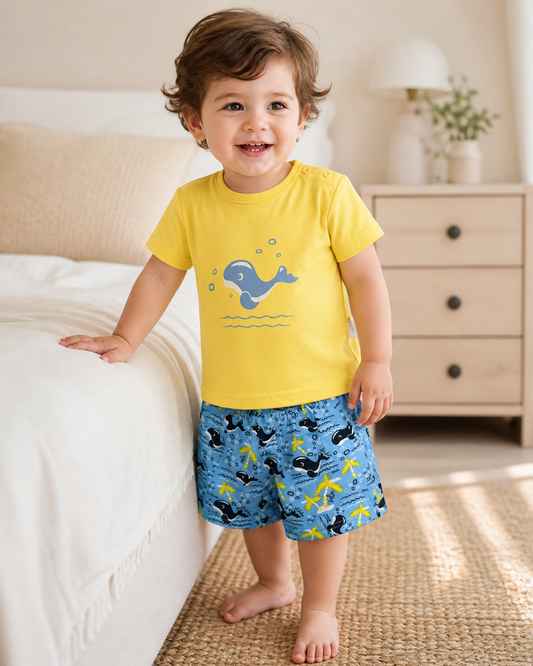 Pijama bebé baleia de verão Zupi - produto