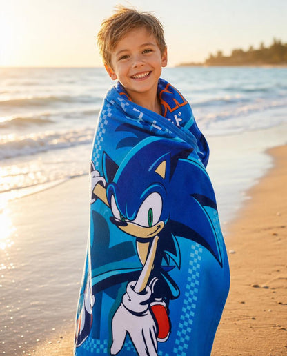 🌊 Toalha Infantil - Sonic & Spider-Man