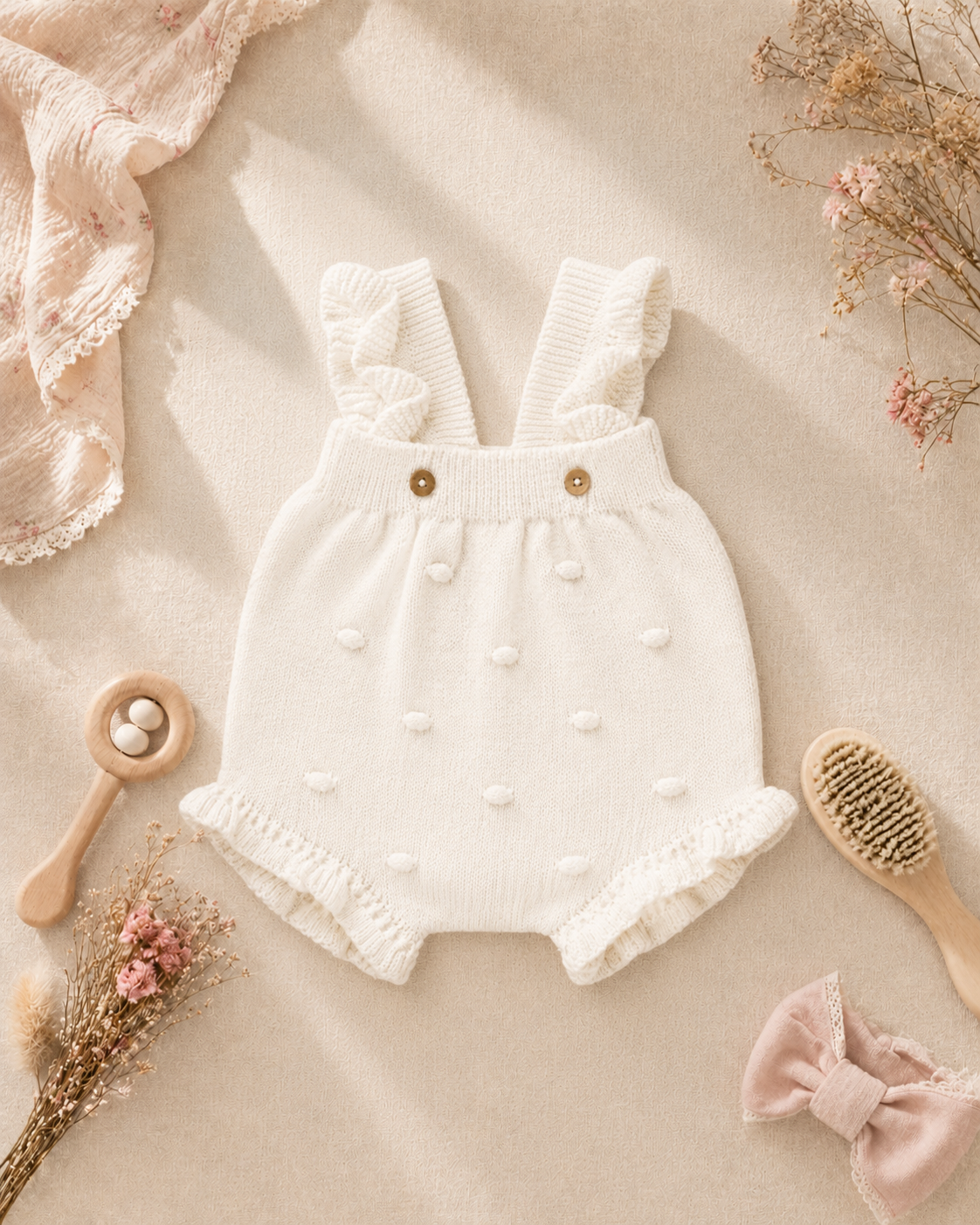 Fofinho de sonho bebé algodão Zupi - flat lay